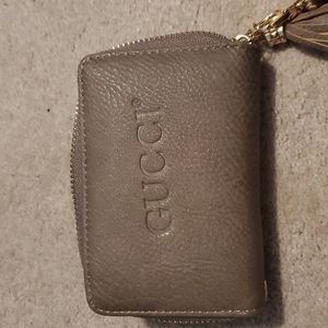Faux "Gucci" wristlet wallet